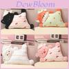 Plush Animal Pillow With Cartoon Design For Kids Girls Boys Sleep Playroom Decor