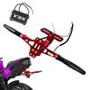Easy To Install Motorcycle Adjustable Plate Holder Bracket with Integrated Lighting Turn Indicators and License Light