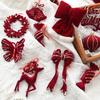 Christmas Reindeer Red Ornaments Holiday Tree Hanging Decor Home Displays Window