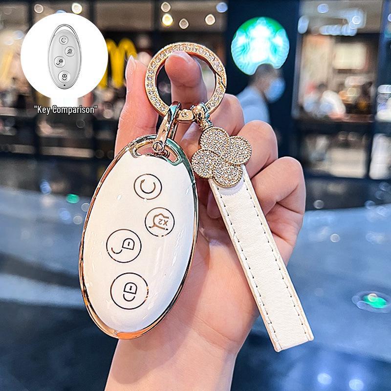 Compatible Key Case for BYD Models: Dolphin, Han, Qin Plus DMi, Song Pro, Yuan, Tang, Seagull EV, Destroyer 05, Seal 06