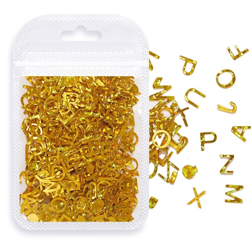 Colorful Alphabet Nail Glitter Flakes Mixed Letter Resin Filler Sequins for Resin Crafts,Coaster Keychain,Jewelry Making 1
