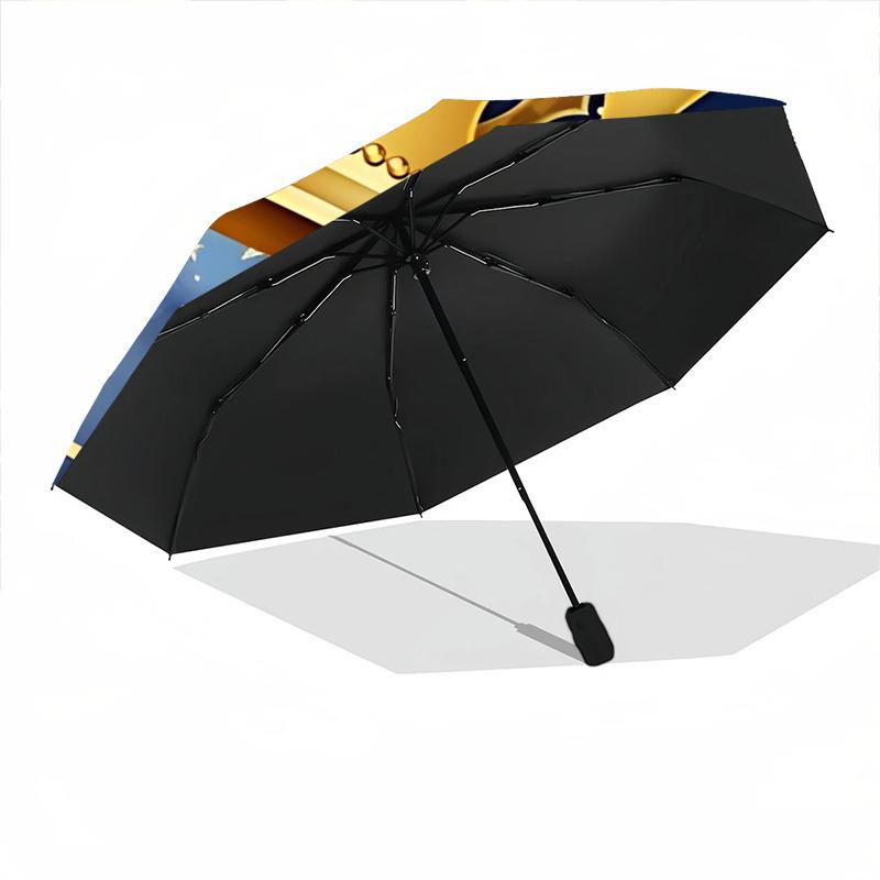 1pc Crown Decorative Automatic Umbrella Portable Home Essential Umbrella, Iron Umbrella Structure Suitable for All Seasons Yy251123120