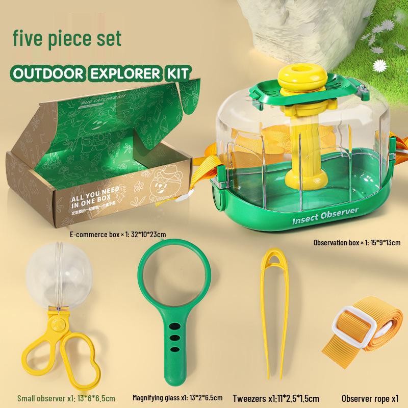 Insect Exploration Kit for Kids: Compass, Magnifying Glass, Telescope - Outdoor Adventure Toys for Boys & Girls