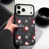 New Year Christmas Pattern Phone Case For iPhone 16e 17 Air 16 15 14 17 Pro Max 13 12 Pro 15 11 Shockproof Soft TPU Leather Texture Cover