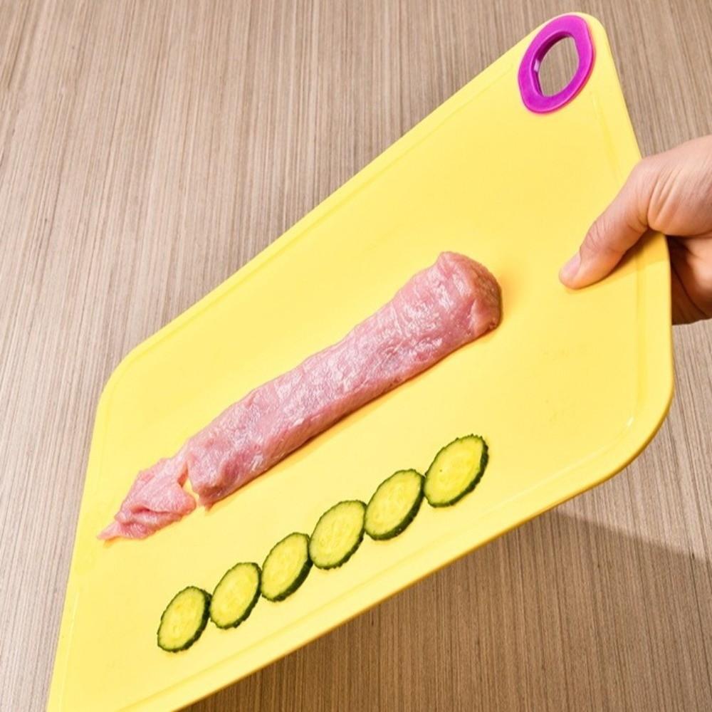 Non-Slip Double-Sided Cutting Board Thickened Hangable Cutting Plate Mat Mildew-Resistant High Temperature Resistance