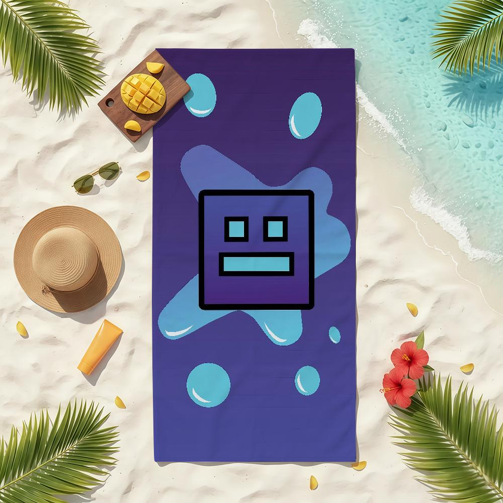 G-Geometry Game Towel Soft Pool Gift For Travel Gym Shower Camping Quick Dry Sports Beach Towels