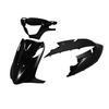 Bike Parts Center 3-Piece Exterior Set, Black Cowl, Painted, Genuine Style, for Suzuki Address V125/G (CF46A, CF4EA), Part Number 3094
