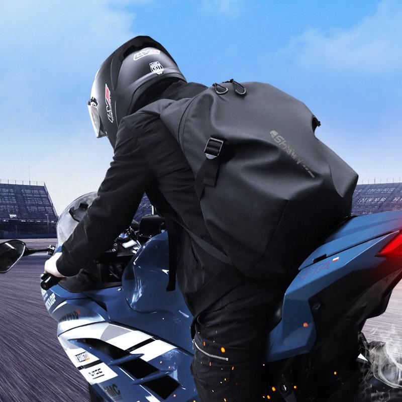Motorradhelm-Rucksack mit großer Kapazität für Radfahrer - Unisex-Reisetasche