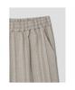 Saendeusaundeu (Unisex) Vertical Stripe Easy Pants Beige
