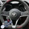 2026 Hot Sticker 1pcs 40mm 50mm 56mm 74mm For Alfa Romeo Giulietta GT 147 156 Car Front Grill Emblem Covers/Center Console Knob