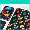 Uno Cod Game Black Board Game Cards Pvc Plastic Family Party Casual Prop Gifts