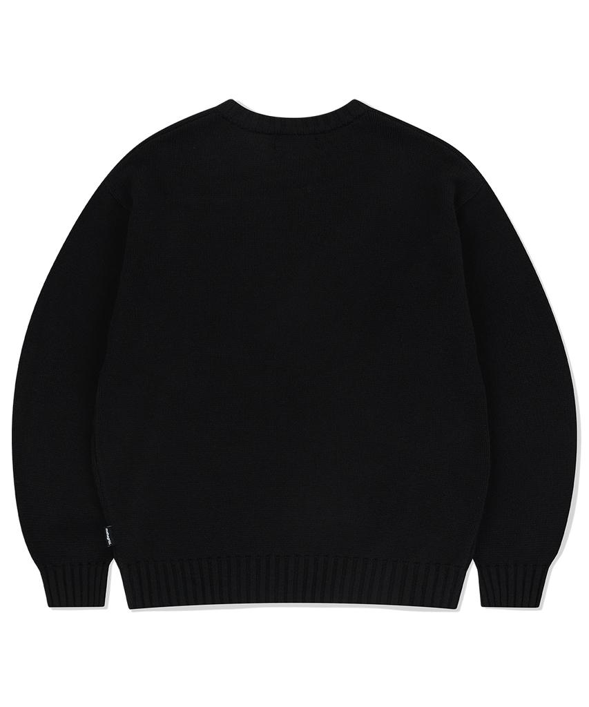 MAHAGRID Mgd Cowboy Knit Sweater Black(Mg2Efmk604A)