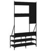 Clothing Rack with Shoe Shelf Black 100 X 40 X 184 Cm