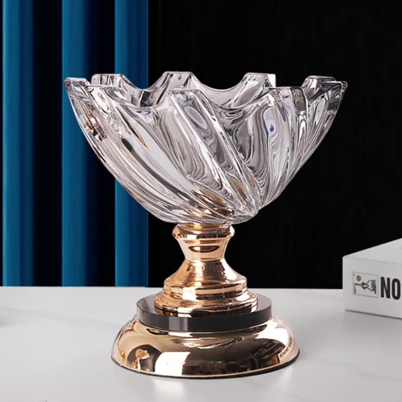 Flavinmci European Crystal Glass Fruit/Candy Plate