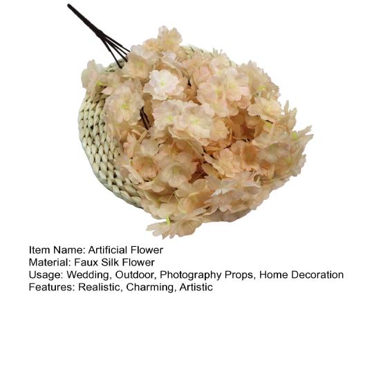 Branches de Cerisier Artificiel 55 cm de Haut Tiges Pêche Fausse Soie Arrangement de Fleurs Artificielles pour Décoration de Table de Maison Mariage