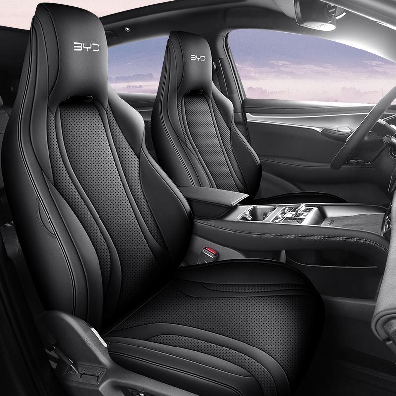New BYD Sea Lion Car Seat Cushion - Full Leather, Fits Five-Seater, 4-Season Use