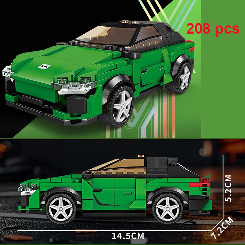 Technické Rychlé Auto Městské Vozidlo Závodní Vinylové Auto Stavebnice Sada Sportovní Auto Garáž MOC Kreativní Hračky Vzdělávací Dárek