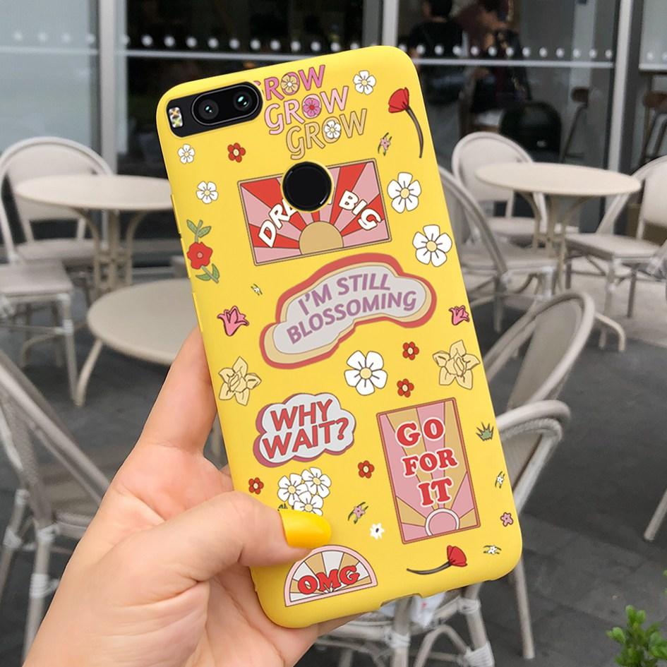 For Xiaomi Mi A1 5X Case New Butterfly Sunflower Patterns Soft Protector Bumper Cover For Xiomi Mi A1 MiA1 Mi5X Phone Cases 5.5"