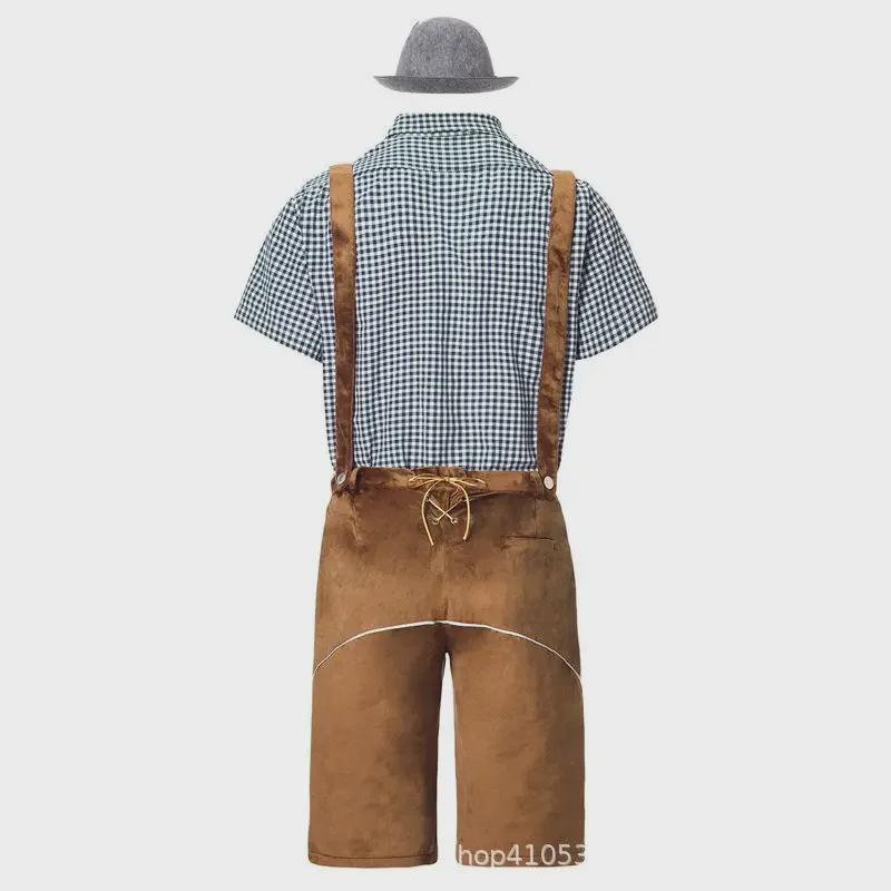 Ανδρική Παραδοσιακή Γερμανική Στολή Φεστιβάλ Μπύρας για Cosplay Oktoberfest