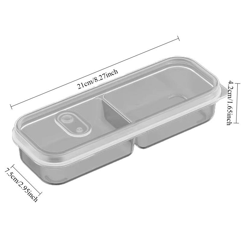 

2/3 Compartments with Breathable Plug for Good Sealing Narrow Seam Refrigerator Fresh-keeping Box Frozen Meat Vegetable Food