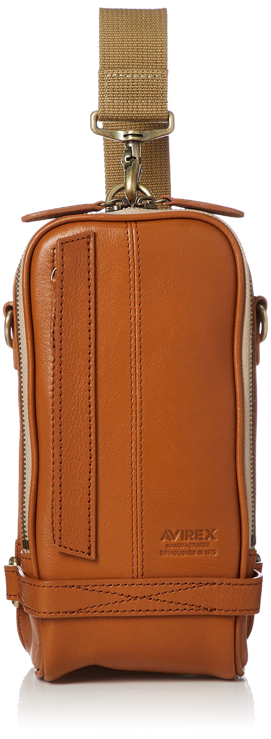 

AVIREX 2-way Shoulder Bag AVX5610, Cowhide Leather, Camel