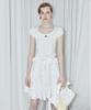 SINOON Round Shirring T-Shirt (White)