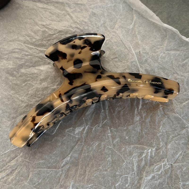 

Корейская заколка-краб для густых волос, большая ацетатная французская заколка, леопардовый принт, заколки-бабочки, женские аксессуары для волос с сильной фиксацией 11.5cm
