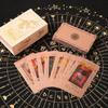 Beginner , Rose Gold , Includes A Guidebook, Gold,stamped Faces With Card Meanings, Suitable For Divination Games.