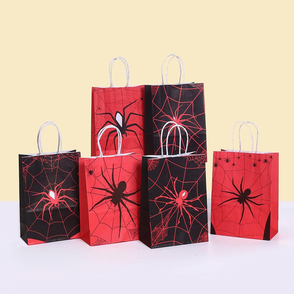 StoBag Halloween Spider Web Gift Wrapping Bags Personalized Packaging Bags For Sweets Luxury Designer Bags Birthday Candy Treat
