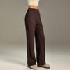 Damen High-Waist Schnelltrocknende Yoga- & Laufhose: Lockeres, gerades Design mit weitem Bein für Pilates, Training und Fitness.