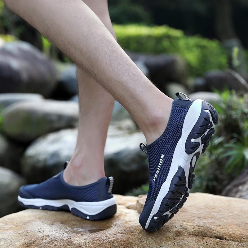 Men's Quick Drying Sandals 2025 Outdoor Sliding Breathable Mesh Shoes Unisex Ankle Sandals Hiking and Mountaineering Summer