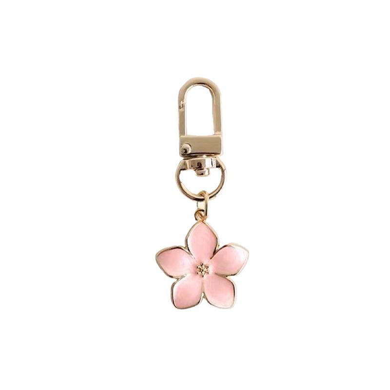 1Pcs Pear Blossom Cherry Blossom Keychain Cute Accessories Keychain Couple Matching Keyrings Pendant Bag Accessories Ornaments