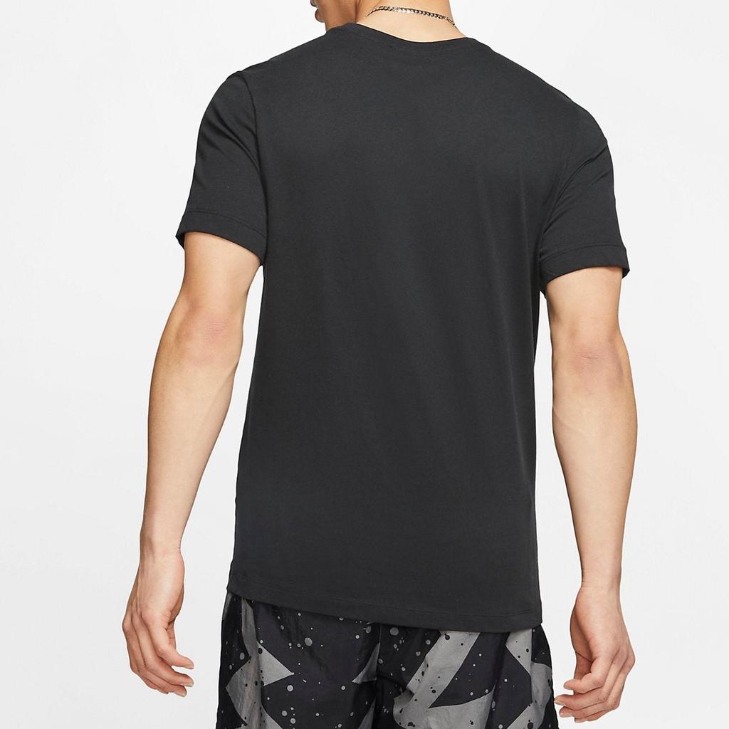 Jordan SS23 Alphabet Print Round Neck Casual Breathable Short Sleeve T-Shirt Men Tops Black CJ6303-010
