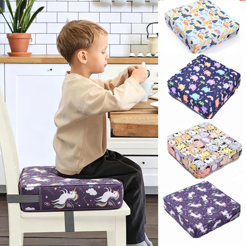 Printed Meditation Floor Pillow Cushion, Portable Thickened Seat Pad with 2 Tie Straps for Locking, Children's Study and Adult Office Use
