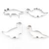 4Pcs/Set Animal Dinosaur Cookie Biscuit Cutter Stainless Steel Cake Fondant Mold Sugarcraft Decorating Mould Pastry Baking Tools