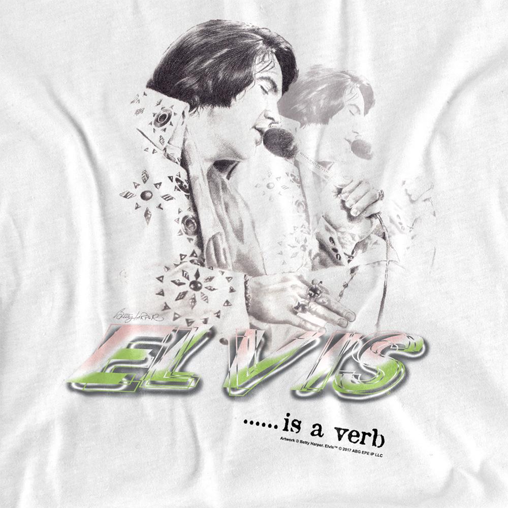 Elvis Presley Unisex Adult Elvis Is A Verb T-Shirt