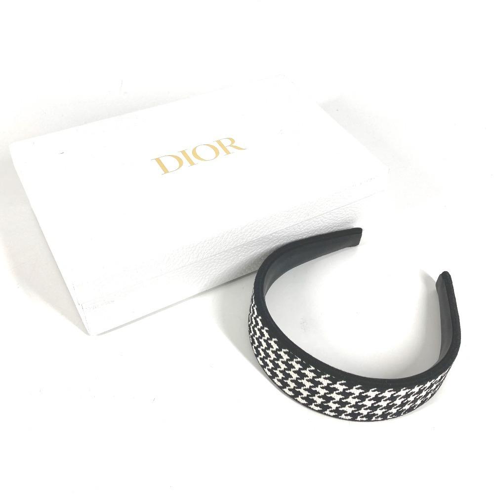 Dior 35HBP988X132 Houndstooth logo Headbands Hair Accessories Hairbands