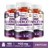 Zinc Gummies, Containing Quercetin Extract, All-natural, Nutritional Supplement, Suitable for Both Men and Women.