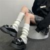 Winter Leg Warmers Fluffy Goth Gyaru Y2k Accessories Gothic Lolita Knit Socks Women Legs Warmers Ladi Sock Gothic Style Legging