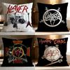 Fashion S-Sslayerer Cushion Cover Soft Washable Pillow Case Multi-Scene for Couch Bed Travel Office Use
