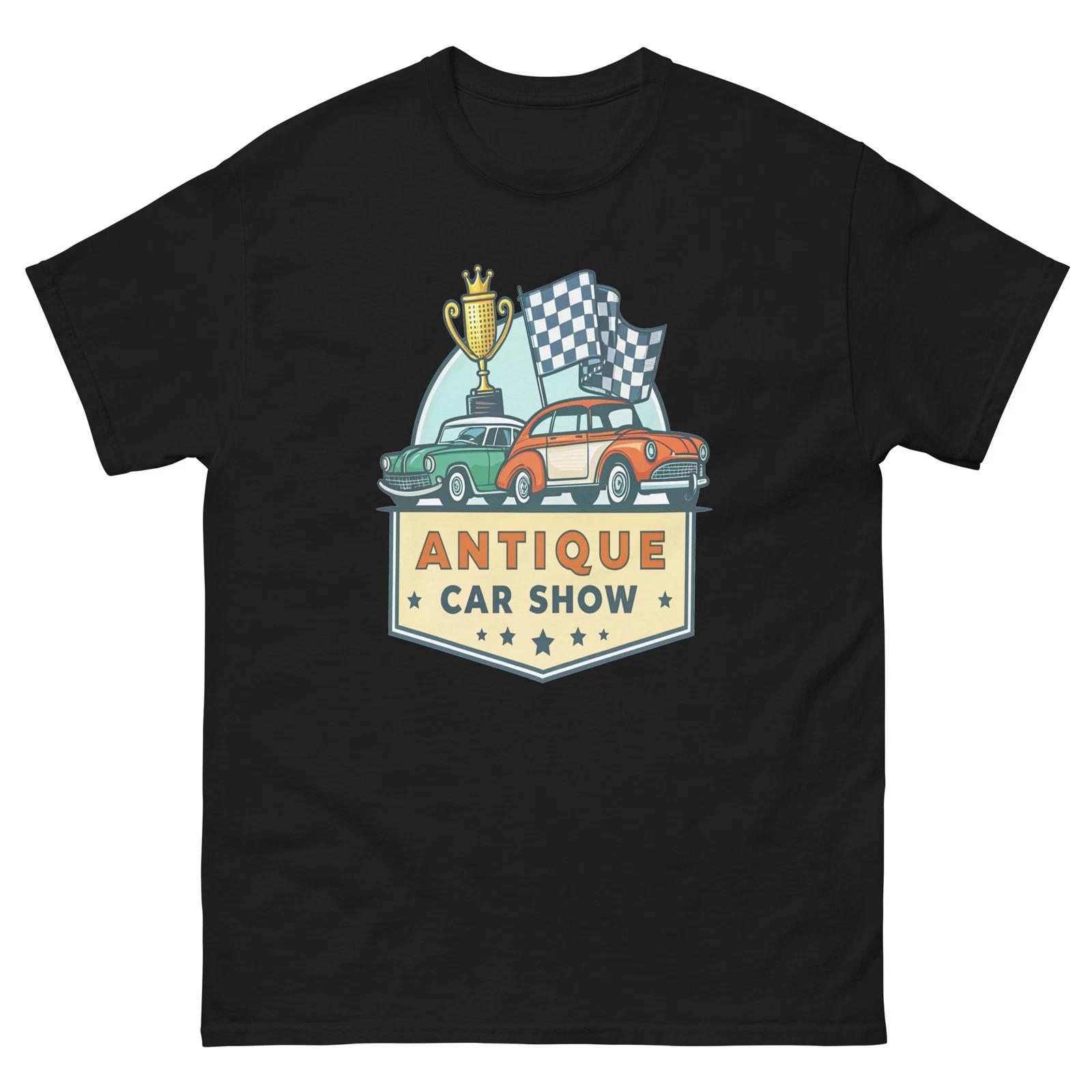 Antique Car Show Event Attraction Social Gathering T-Shirt L