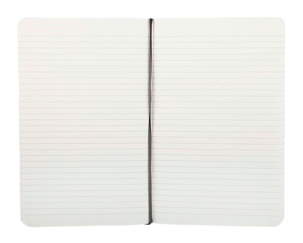 Moleskine Classic Notebook, Soft Cover, Horizontal Ruled, Large Size (13cm x 21cm), Black, QP616