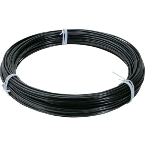 TRUSCO Color Wire Wire, Vinyl-Coated, Black, 1.6mm Diameter, TCW-16BK