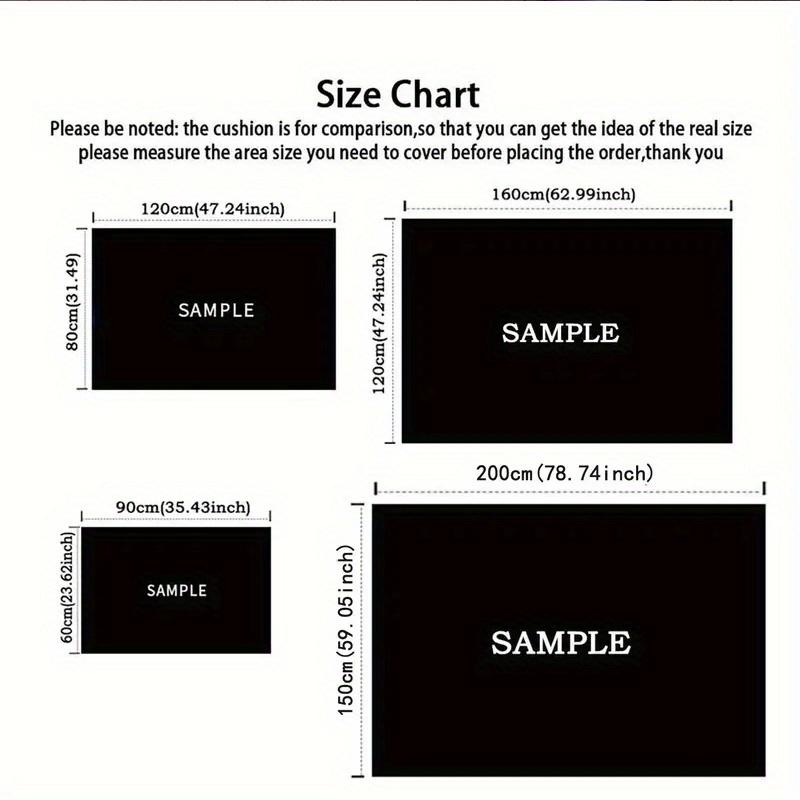 1pc Minnie Pattern Area Rug Soft Flannel Floor Mat for Living Room,Office,Bedroom and Carpet,Sofa Coffee Table Floor Mat