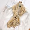 Summer new ink painter hand curling 91 square scarves in stock simulated silk twill temperament shawl manufacturer