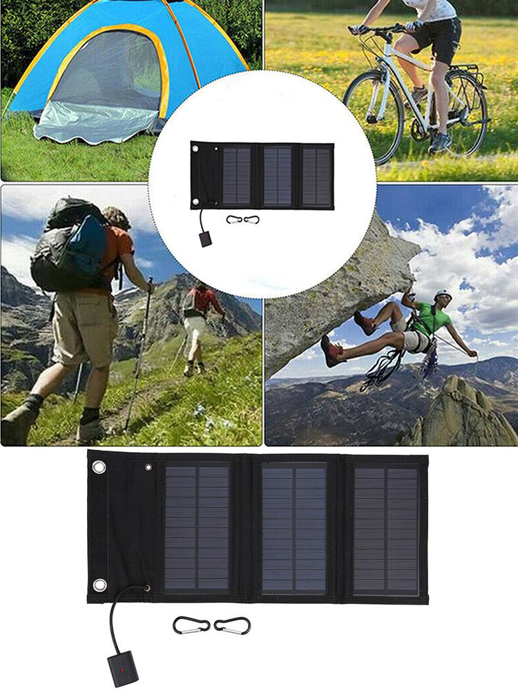 10W Foldable Solar Panel Charger Portable Waterproofing High Conversion for Laptop Computer Outdoor