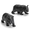 12Pcs Realistic Wild Animal Static Model Hippo/Zebra/Elephant/Giraffe/Bear Miniature Figurines DIY Scene Decoration Simulated Animal Statue Models