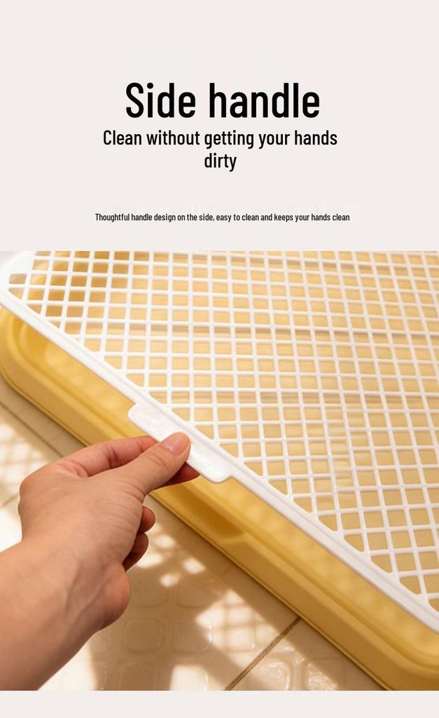 Large Dog Toilet with Anti-Splash Post – Easy To Clean Tray for Medium and Large Dogs