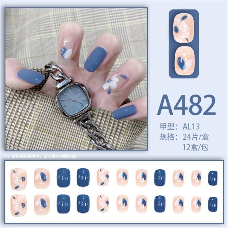 Manicure Sheet, Fake Nails, Finished Product, Simple Lemon Ice Style Manicure, Hair Change, Wearing Nails