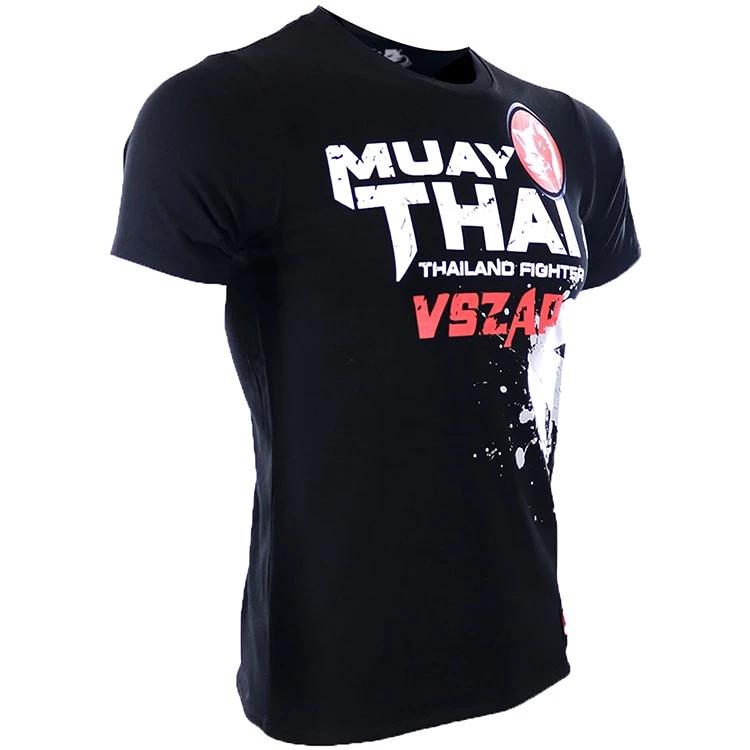Muay Thai MMA Mix Martial Art T-Shirt Knee Attack Kick Boxing 3D Print Vintage Training UV Protect Quick Dry Men Women Unisex Short Sleeve Round Neck